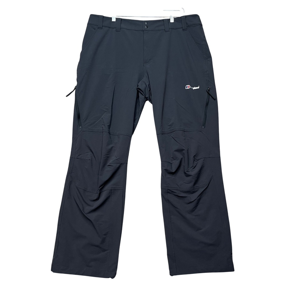 Berghaus Hiking Pants Mens 40x34 Gray Technical Vented Stretch Outdoor Trousers